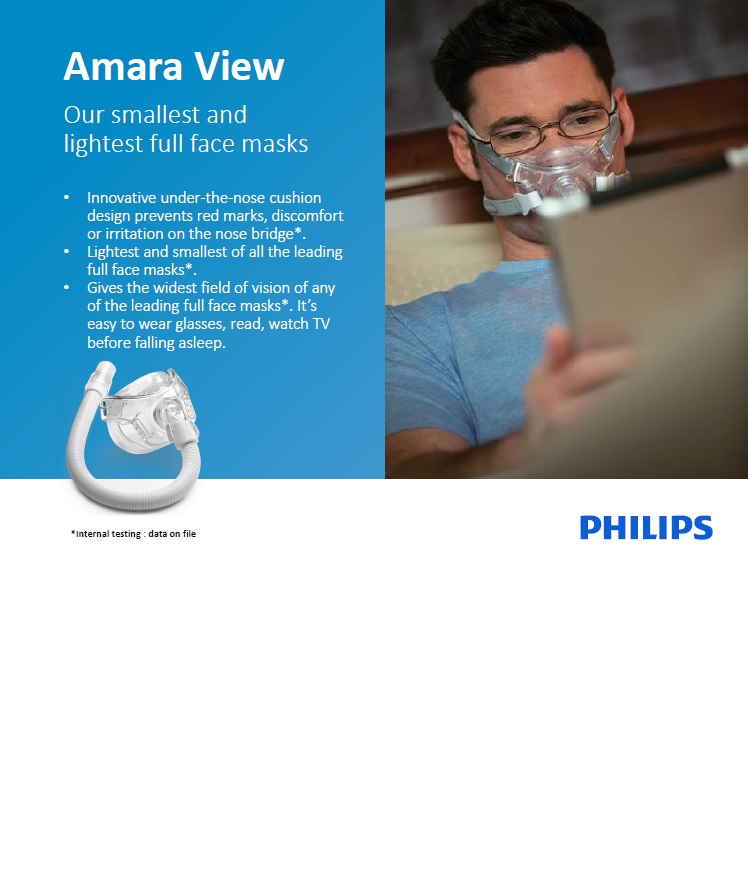 ماسک تنفسی فیلیپس مدل Amara View Mask
